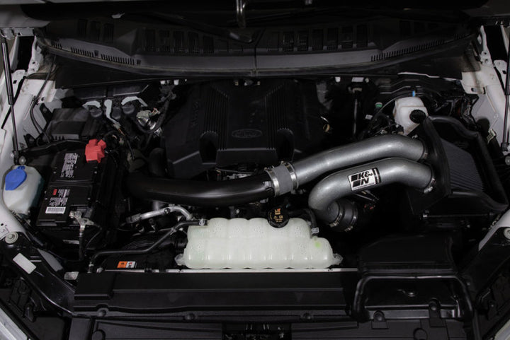 K&N 15-23 Ford F-150 (Incl. Raptor) 2.7L/3.5L V6 Performance Air Intake System - Bull Strap
