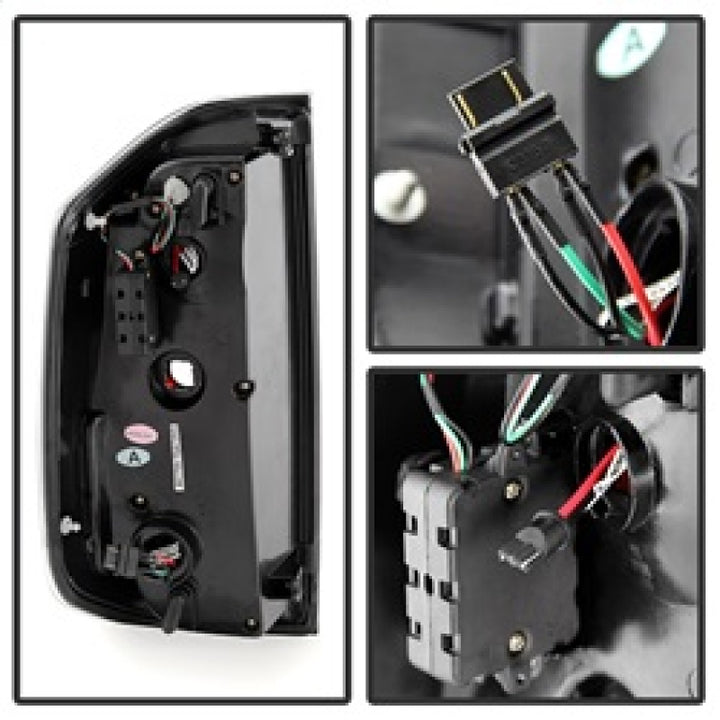 Spyder Toyota Tundra 2014-2016 Light Bar LED Tail Lights Black ALT-YD-TTU14-LED-BK - Bull Strap
