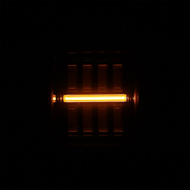 AlphaRex 18-23 Jeep Wrangler JL NOVA Prismatic LED Taillights Black-Red - Bull Strap
