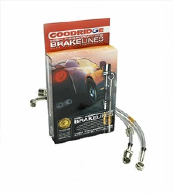 Goodridge 04-13 Mazda 3/Mazdaspeed3 Stainless Steel Brake Line Kit - Bull Strap