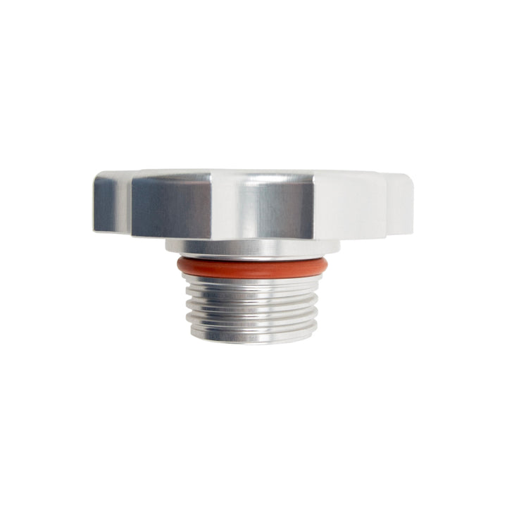 Wehrli 98.5-23 Cummins Billet Aluminum Clear Anodized Oil Fill Cap - Bull Strap