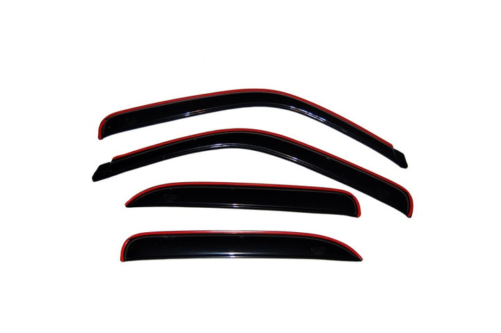 AVS 02-06 Cadillac Escalade Ventvisor In-Channel Front & Rear Window Deflectors 4pc - Smoke - Bull Strap