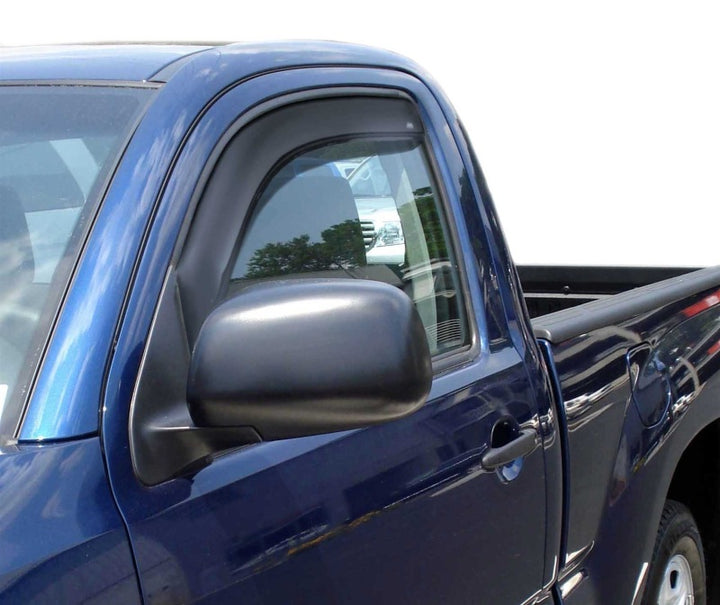 AVS 05-15 Toyota Tacoma Access Cab Ventvisor In-Channel Window Deflectors 2pc - Smoke - Bull Strap