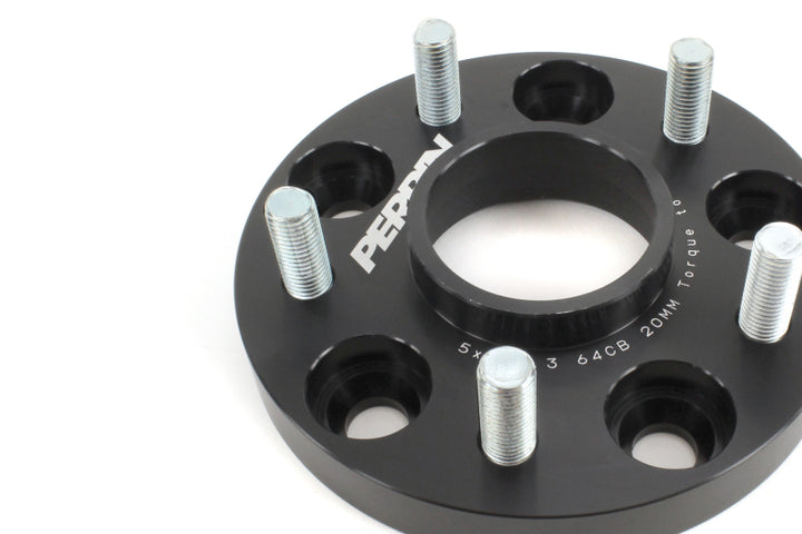 PERRIN 17-21 Honda Civic Si / 22-26 Acura Integra 64.1mm 5x114.3 Wheel Spacers 20mm - Pair - Bull Strap