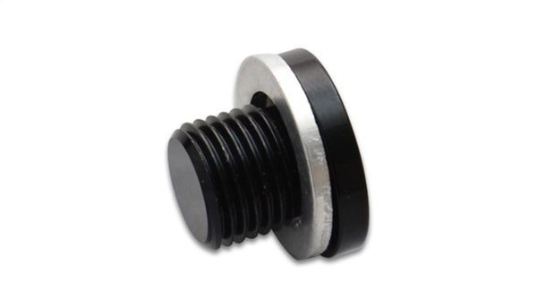 Vibrant M14 x 1.5 Metric Aluminum Port Plug with Crush Washer - Bull Strap