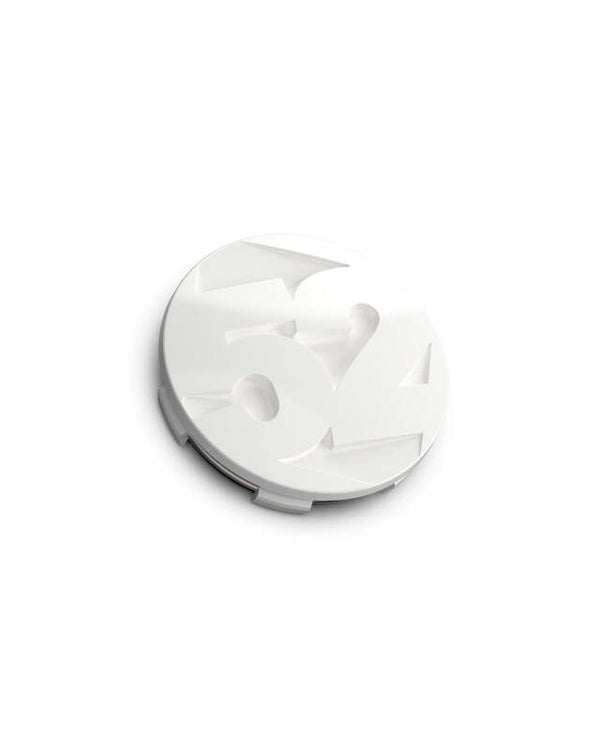 fifteen52 65mm Snap In Center Cap Single for Rally Sport/MX/SV Wheels - Rally White (Gloss White) - Bull Strap