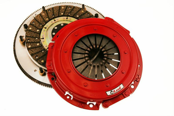 McLeod RST Twin Disc Clutch Kit 18-19 Ford Mustang GT 1 x 23 Spline 0 Bal w/164T 8 Bolt AL Flywheel - Bull Strap