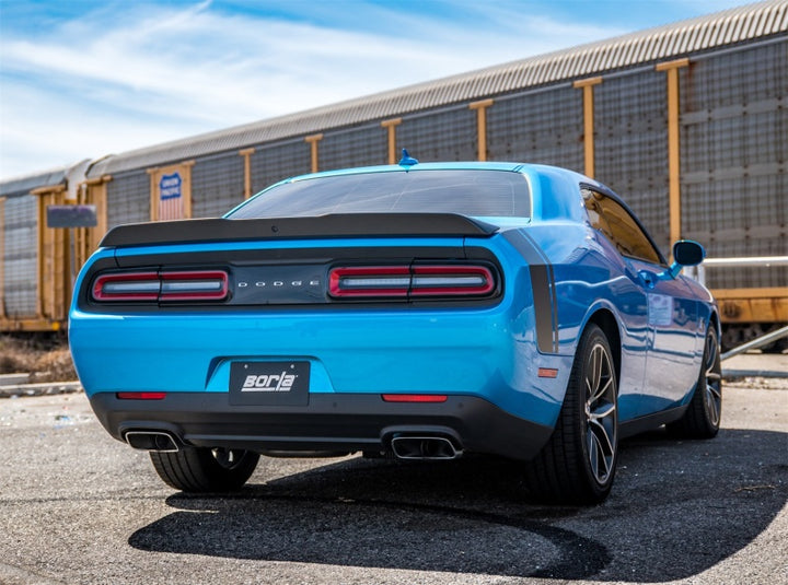 Borla 2015 Dodge Challenger SRT/392 Hemi 6.4L V8 ATAK Catback Exhaust w/ Valves Factory Bezel - Bull Strap
