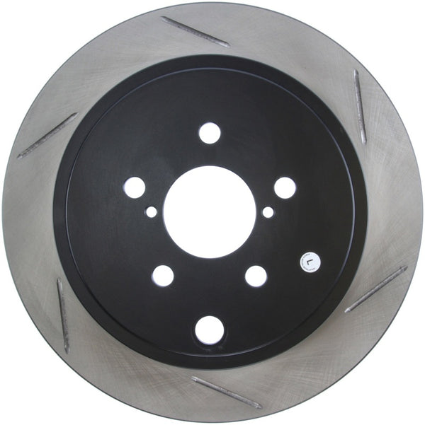 StopTech Power Slot 13 Scion FR-S / 13 Subaru BRZ Rear Left Slotted Rotor - Bull Strap