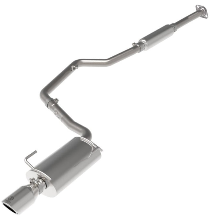 aFe POWER Takeda 12-16 Subaru Impreza 2.0L 2.5in 304SS CB Exhaust w/ Polished Tips - Bull Strap