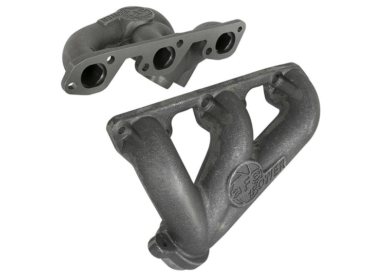 aFe BladeRunner Ported Ductile Iron Exhaust Manifold 07-11 Jeep Wrangler (JK) V6-3.8L - Bull Strap