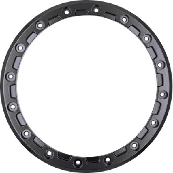 Raceline Beadlock Ring - Podium -15in - 16 Hole - 10mm - Black - Bull Strap