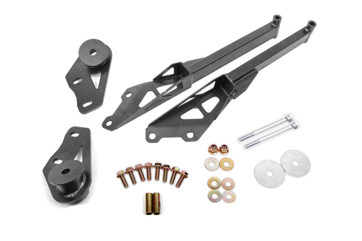BMR 15-18 Ford Mustang S550 IRS Subframe Support Brace (Black Hammertone) - Bull Strap