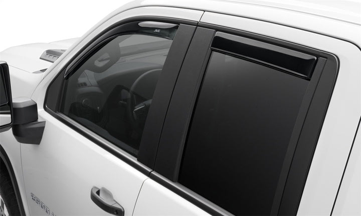 AVS 2019 Chevrolet Silverado 1500 Crew Cab Pickup Ventvisor In-Channel 4pc - Smoke - Bull Strap