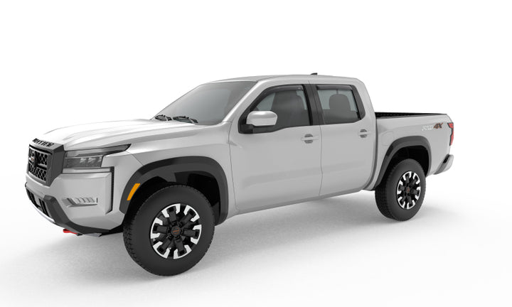AVS 2022 Nissan Frontier Crew Cab Ventvisor In-Channel Window Deflectors - 4pc - Smoke - Bull Strap