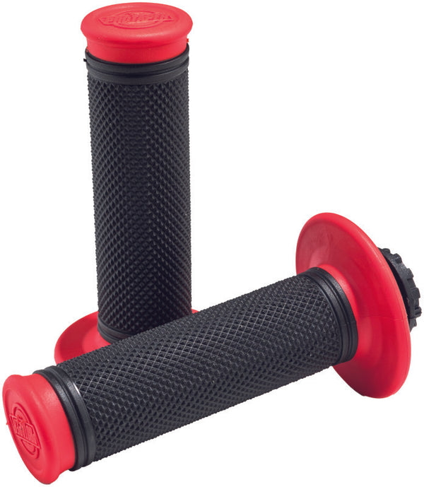 ProTaper Pro Series Clamp On Full Diamond Red/Black - Bull Strap