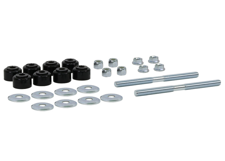 Whiteline Plus Universal Sway Bar Link Threaded Rod w/ Poly Bushes 140mm - Bull Strap