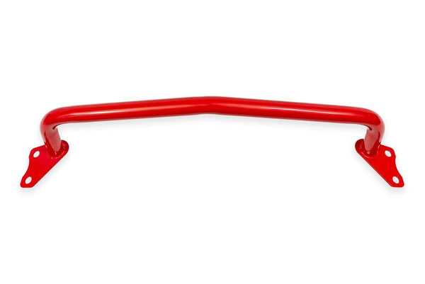 BMR 24-25 Ford Mustang S650 Front Bumper Support - Red - Bull Strap