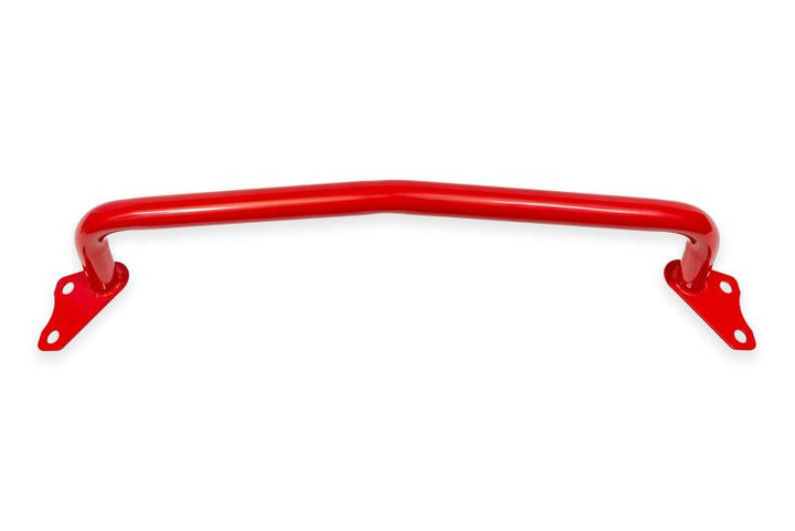 BMR 24-25 Ford Mustang S650 Front Bumper Support - Red - Bull Strap