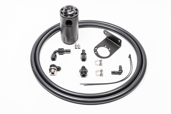 Radium Engineering 09+ Nissan R35 GT-R PCV Catch Can Kit - Fluid Lock - Bull Strap