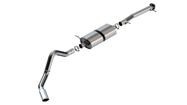 Borla 20-22 Chevrolet/GMC Silverado/Sierra 6.6L T-304 SS Cat-Back S-Type Exhaust - Brushed - Bull Strap