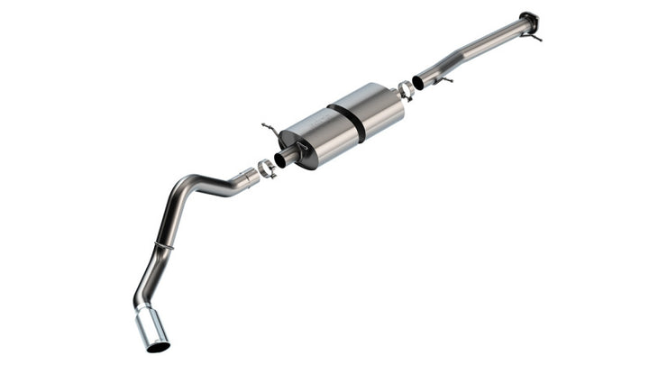Borla 20-22 Chevrolet/GMC Silverado/Sierra 6.6L T-304 SS Cat-Back S-Type Exhaust - Brushed - Bull Strap
