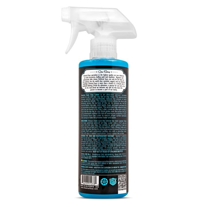 Chemical Guys Clay Luber Synthetic Lubricant & Detailer - 16oz - Bull Strap