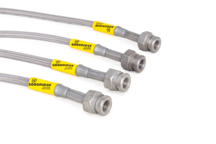 Goodridge 04-13 Mazda 3/Mazdaspeed3 Stainless Steel Brake Line Kit - Bull Strap