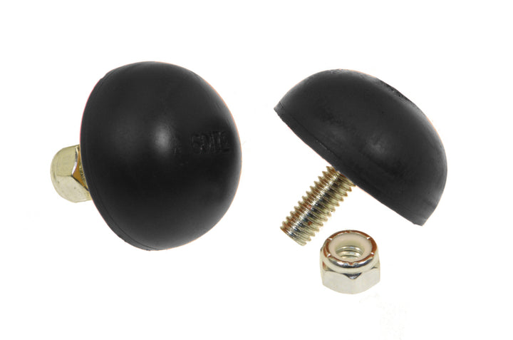 Prothane Universal Bump Stop 11/16X1 5/8 Dia Btn - Black - Bull Strap