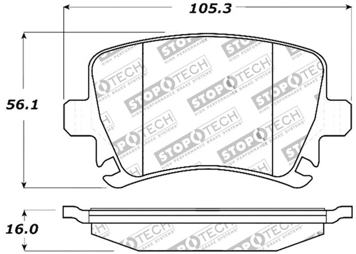 StopTech Performance 06-09 Audi A3 / 05-09 Audi A4/A6 / 08-09 Audi TT / 06-09 VW GTI / 06-09 Jetta - Bull Strap