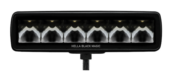 Hella Universal Black Magic 6 L.E.D. Mini Light Bar - Spot Beam - Bull Strap