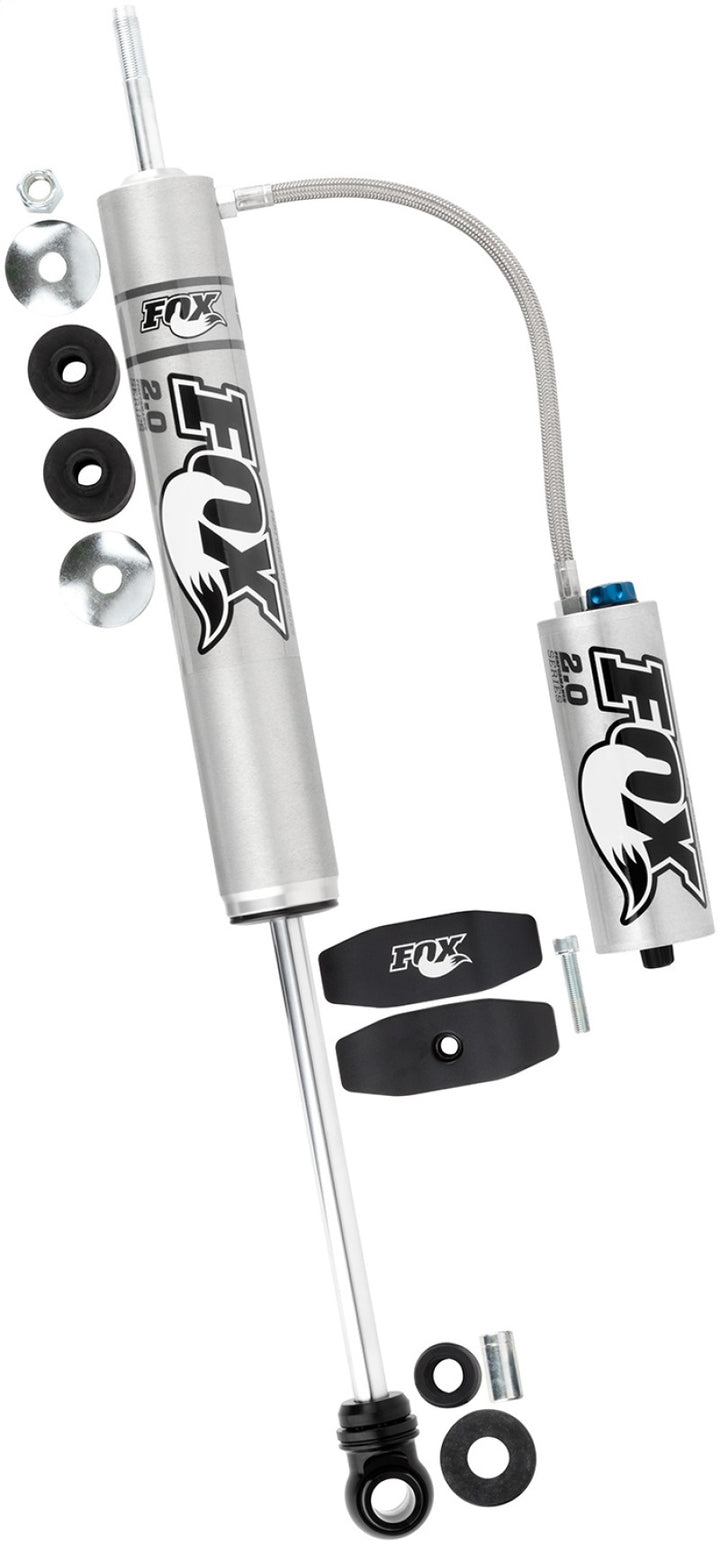 Fox 03+ 4Runner 2.0 Perf Series 9.1in. Smooth Body Remote Res. Rear Shock CD Adjuster / 0-1.5in Lift - Bull Strap