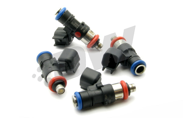 DeatschWerks Bosch EV14 Universal 40mm Compact 50lb/hr Injectors (Set of 4) - Bull Strap