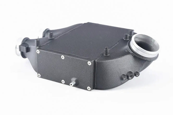 CSF 2014+ BMW M3/M4 (F8X) Top Mount Charge-Air-Cooler - Crinkle Black - Bull Strap
