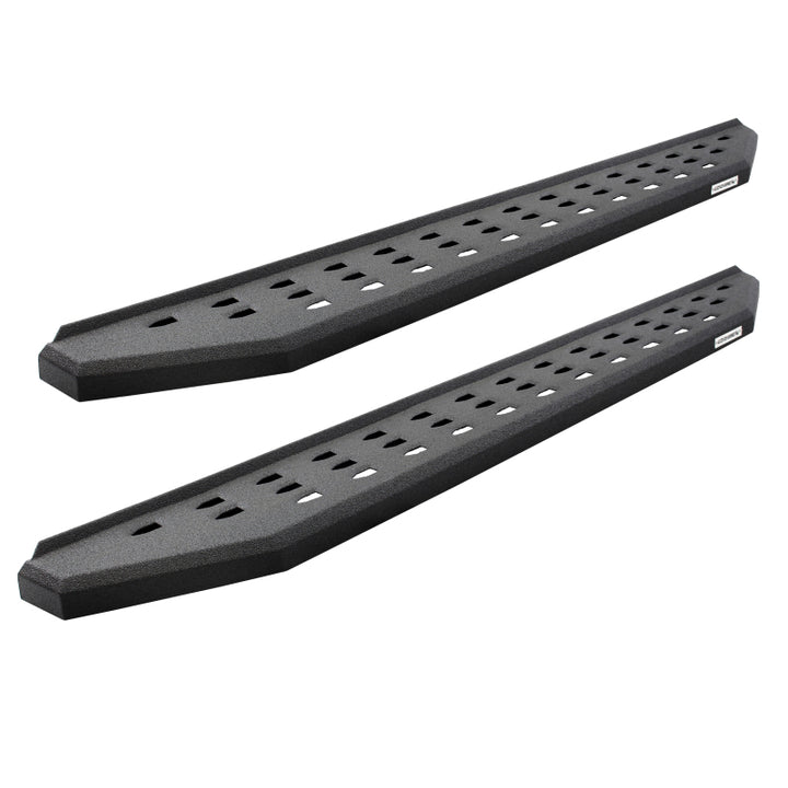Go Rhino 2022 Toyota Tundra CrwMx Kit w/RB20 Running Board + Brkts + 4 RB20 Drop Steps - Bedlnr Coat - Bull Strap