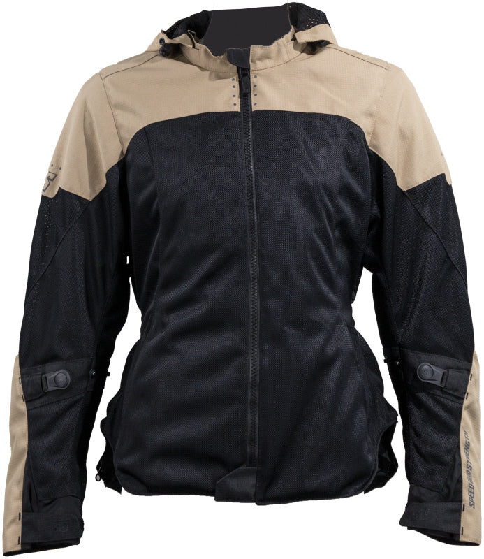 Speed and Strength Starstruck Mesh Jacket Trench Tan/Black Womens - Small - Bull Strap