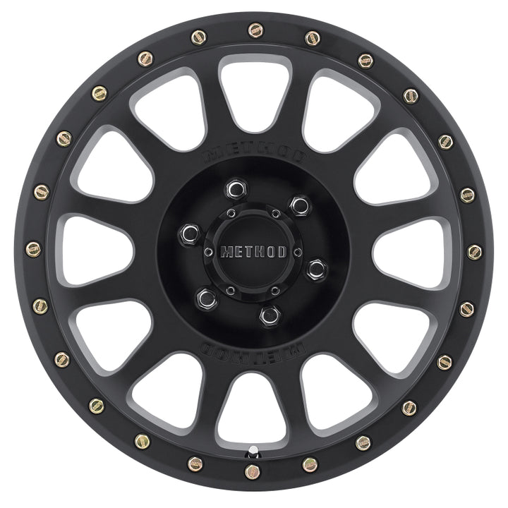 Method MR305 NV 18x9 -12mm Offset 6x5.5 108mm CB Matte Black Wheel - Bull Strap