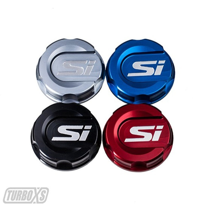 Turbo XS 2016+ Honda Civic Red Oil Cap - Bull Strap