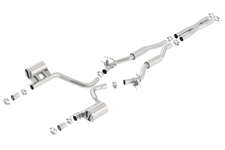 Borla 2015 Dodge Challenger SRT/392 Hemi 6.4L V8 S-TYPE Catback Exhaust w/ Valves Factory Bezel - Bull Strap