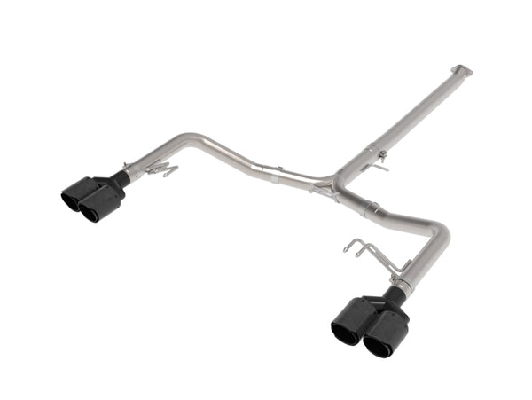 aFe Takeda 21-24 Kia K5 GT L4-2.5L (t) SS Axle-Back Exhaust System w/ Carbon Fiber Tips - Bull Strap