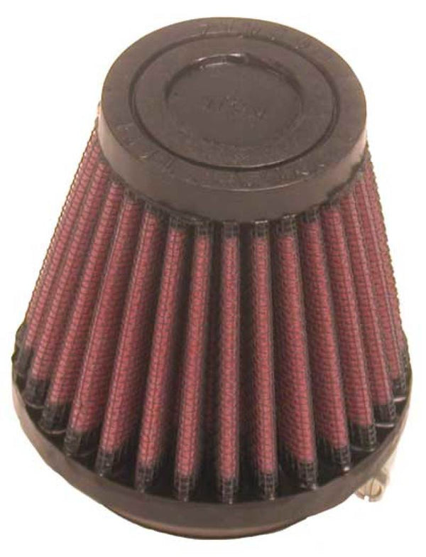 K&N Filter Universal Rubber Filter 2 inch Flange 3 1/8 inch Base, 2 inch Top, 3 inch Height - Bull Strap