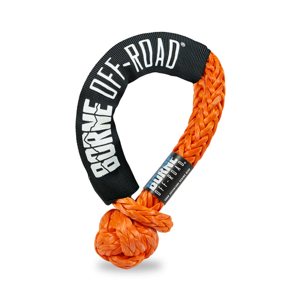 Borne Off-Road 1/2in X 20in Soft Shackle Dark Orange - Bull Strap