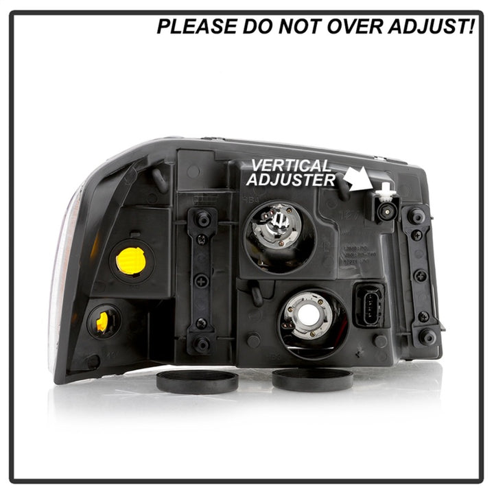 xTune 02-09 GMC Envoy OEM Style Headlights - Black (HD-JH-GEN02-AM-BK) - Bull Strap
