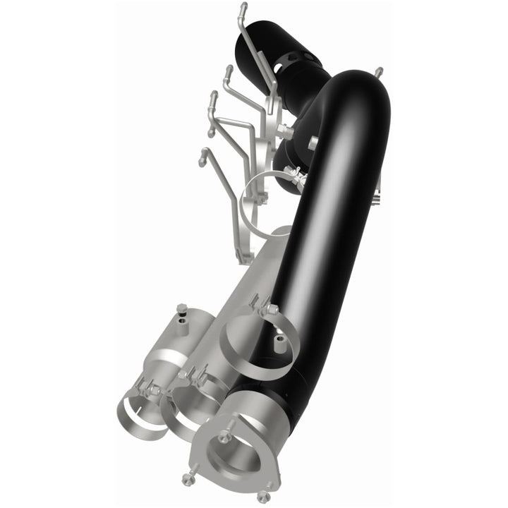 MagnaFlow 2024+ Chevy Silverado 2500HD/3500HD Black Series Filter-Back Performance Exhaust - Bull Strap