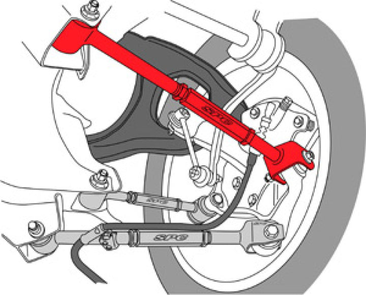SPC Performance 08-10 Honda Accord/09-10 Acura TSX/TL Rear Adjustable Camber Arm - Bull Strap