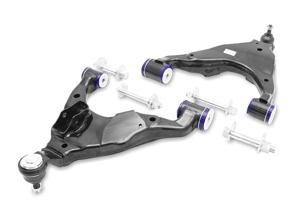 SuperPro 2003 Lexus GX470 Base Front Lower Camber/Caster Adjustable Control Arm Kit - Bull Strap