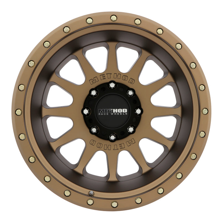 Method MR605 NV 20x10 -24mm Offset 8x6.5 121.3mm CB Method Bronze Wheel - Bull Strap