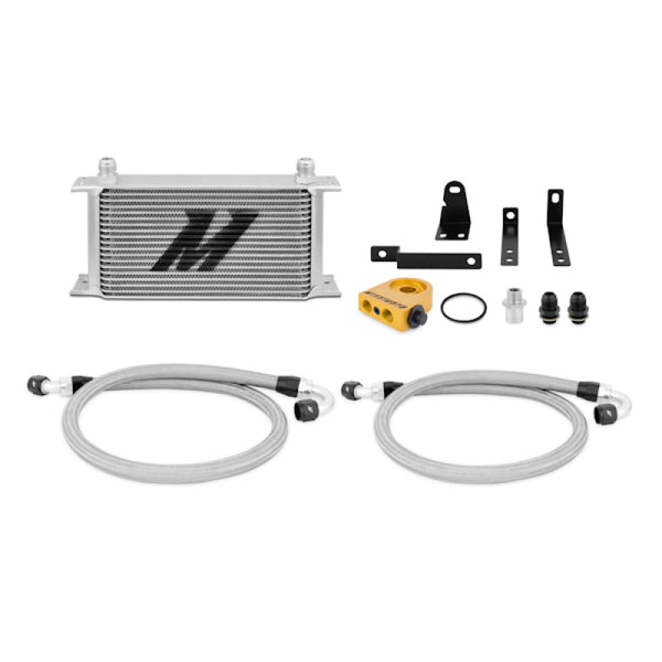 Mishimoto 00-09 Honda S2000 Thermostatic Oil Cooler Kit - Silver - Bull Strap