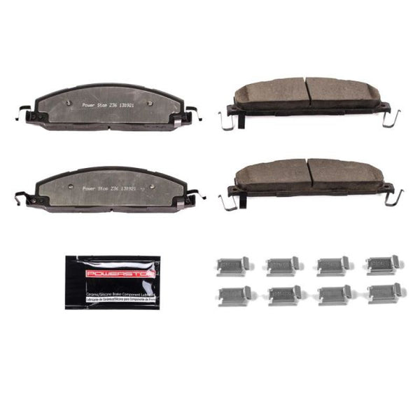 Power Stop 09-10 Dodge Ram 2500 Rear Z36 Truck & Tow Brake Pads w/Hardware - Bull Strap