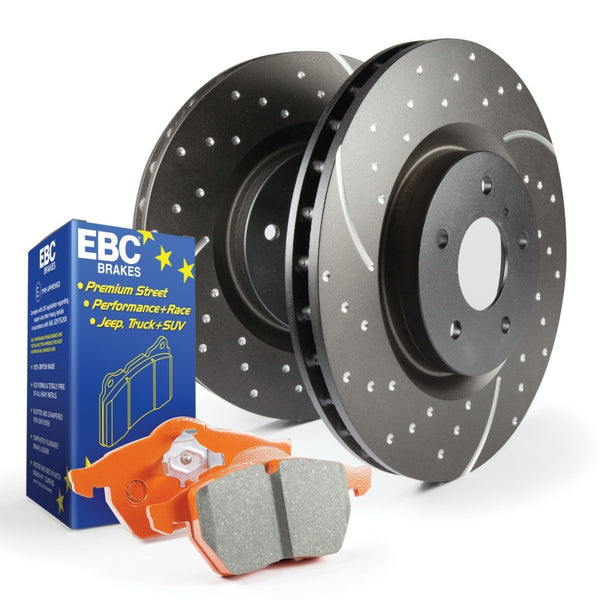 EBC S8 Kits Orangestuff Pads and GD Rotors - Bull Strap
